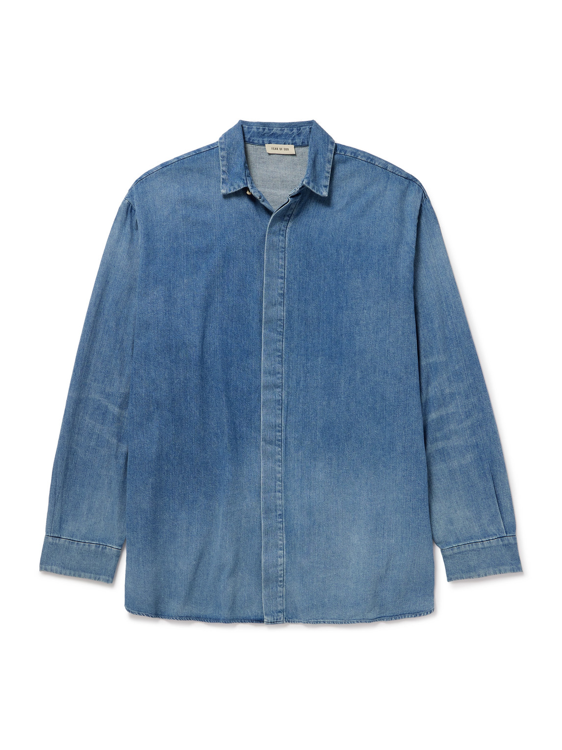 Fear of God - Oversized Denim Shirt - Men - Blue - XL Fear of God - Oversized Denim Shirt - Men - Blue - XL von Fear of God