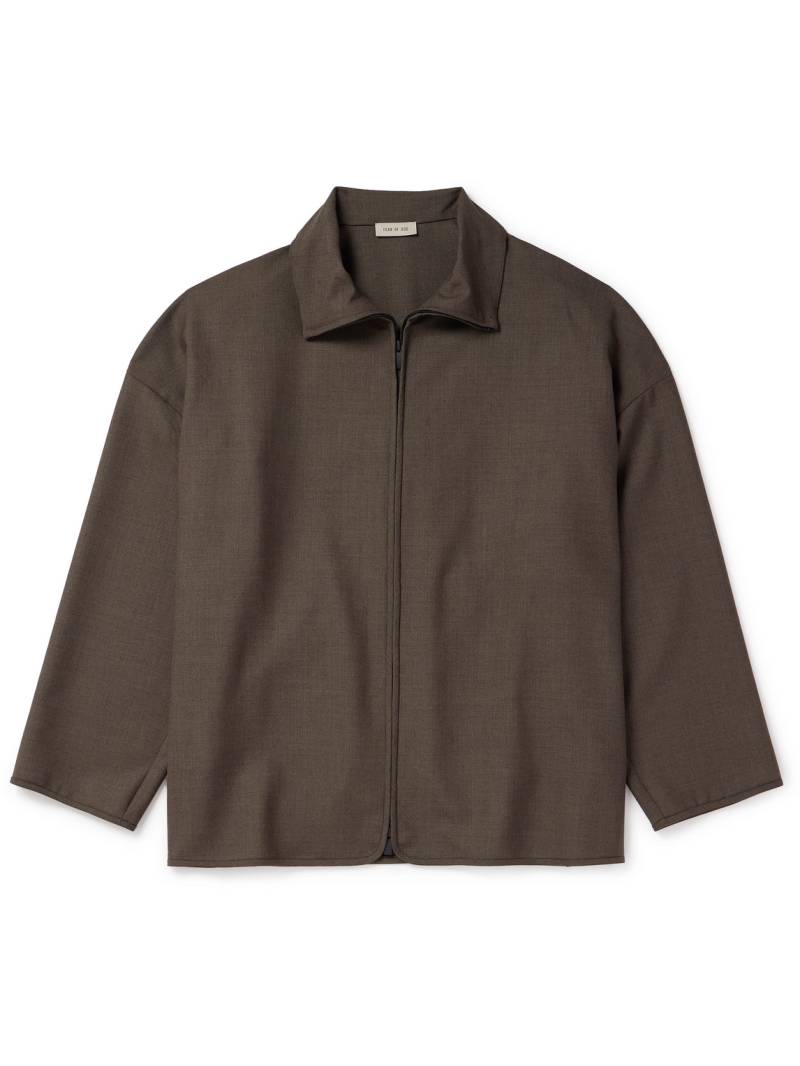 Fear of God - Oversized Wool-Canvas Jacket - Men - Brown - XXL von Fear of God