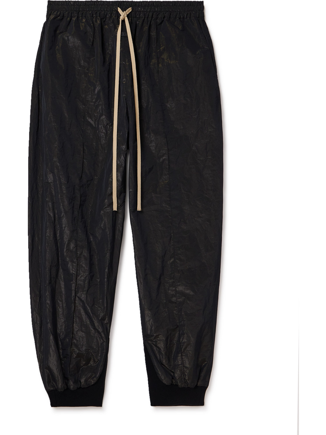 Fear of God - Tapered Logo-Appliquéd Crinkled-Shell Sweatpants - Men - Black - XXL von Fear of God