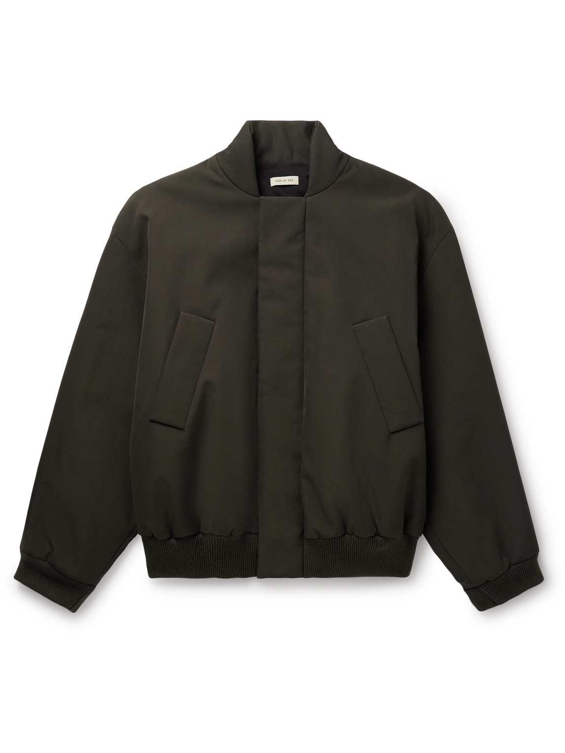 Fear of God - Virgin Wool and Cotton-Blend Twill Bomber Jacket - Men - Green - M von Fear of God
