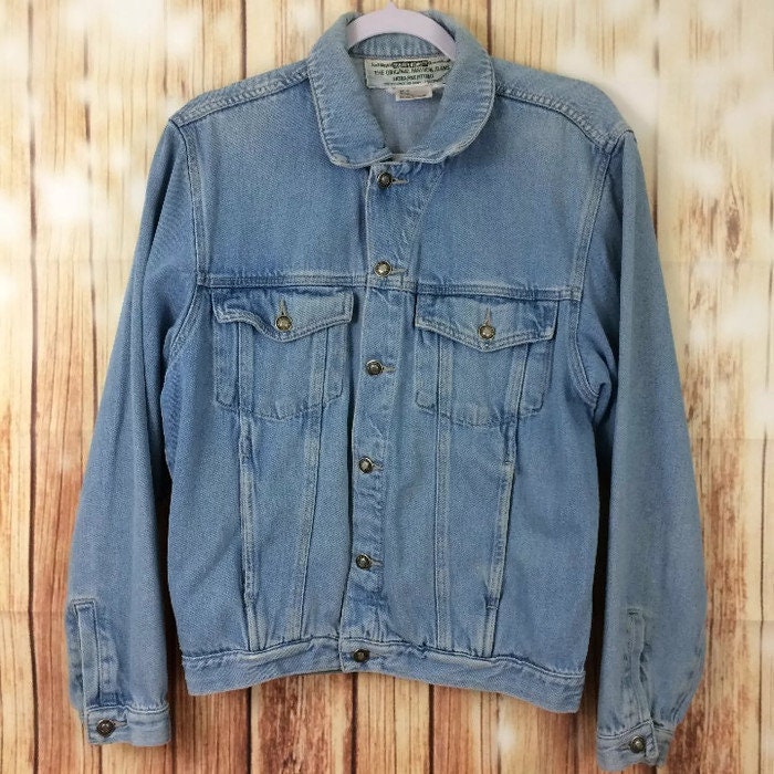 80Er Vintage Light Wash Jeansjacke Übergroße Jeansjacke, Made in Brasil 80Er Vintage Light Wash Jeansjacke Übergroße Jeansjacke, Made in Brasil von FearlessPlatinumWear