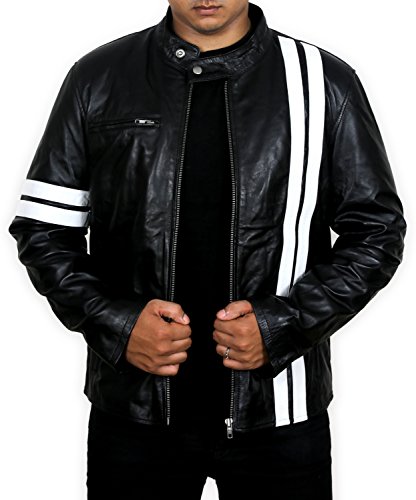 Feather Skin Herren Jacke Schwarz Schwarz Gr. Large, Schwarz von Feather Skin