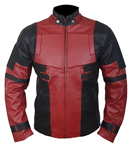 Herren-Deadpool Ryan Reynolds Kunstleder (Kunstleder) Jacke-m von Feather Skin