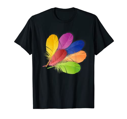 Feder für Damen, Federhemd für Kinder, Federliebhaber T-Shirt von Feather tshirt, Feather tshirt for mens and girls