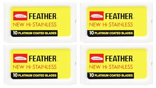 Feather - 40 Rasierklingen mit doppeltem Strang von Feather