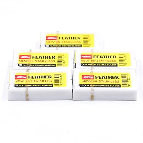 Feather Double Edge Blades, 50 Count Basic von Feather