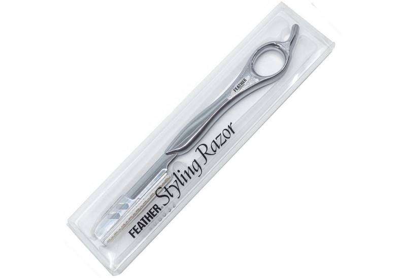 Feather Haarschneider Styling Razor Haarmesser schwarz Klinge Regular Type EX, wechselbare Klinge von Feather