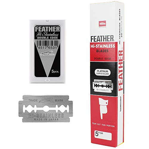 Feather Hi-Stainless Platinum Double Edge Razor Blades, 100 Count by Feather von Feather