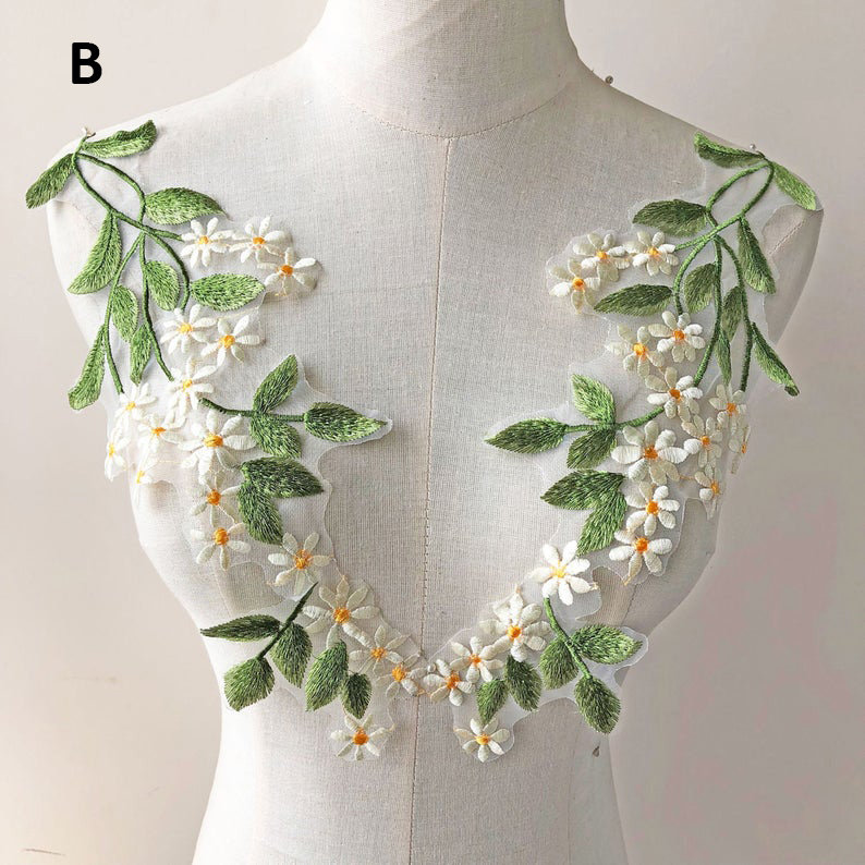 1 Paar Grünen Reben Mit Blumen Stickerei Spitze Applikation Motiv Wald Blätter Aufnäher Applikationen Nähen Auf Hochzeit Braut Abendkleid Kleid 1 Paar Grünen Reben Mit Blumen Stickerei Spitze Applikation Motiv Wald Blätter Aufnäher Applikationen Nähen Auf Hochzeit Braut Abendkleid Kleid von FeatherCraft20