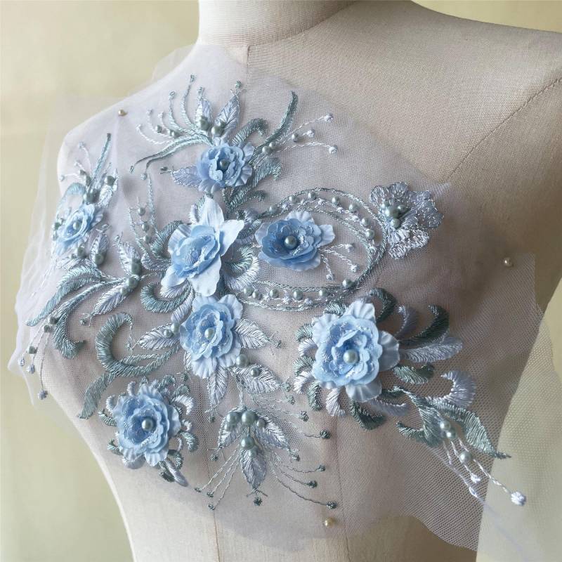 3D Blumen Stickerei Spitze Applikation Motiv Stoffe Aufnäher Mit Perle Annähen Auf Brautkleid Hochzeit Kleid Tanzkostüm Abendkleid 1 Stück 3D Blumen Stickerei Spitze Applikation Motiv Stoffe Aufnäher Mit Perle Annähen Auf Brautkleid Hochzeit Kleid Tanzkostüm Abendkleid 1 Stück von FeatherCraft20