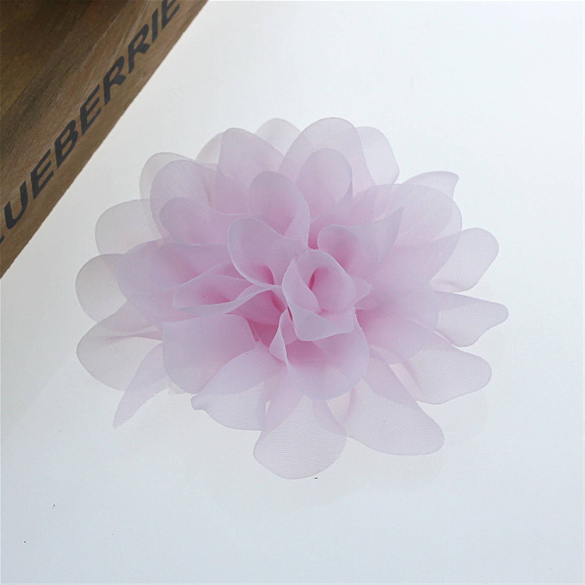 5 Stück 12cm 3D Blumen Chiffon Applikationen Aufnäher Handarbeit Spitze Motiv Mit Strass Nähen Auf Braut Hochzeit Abendkleid von FeatherCraft20