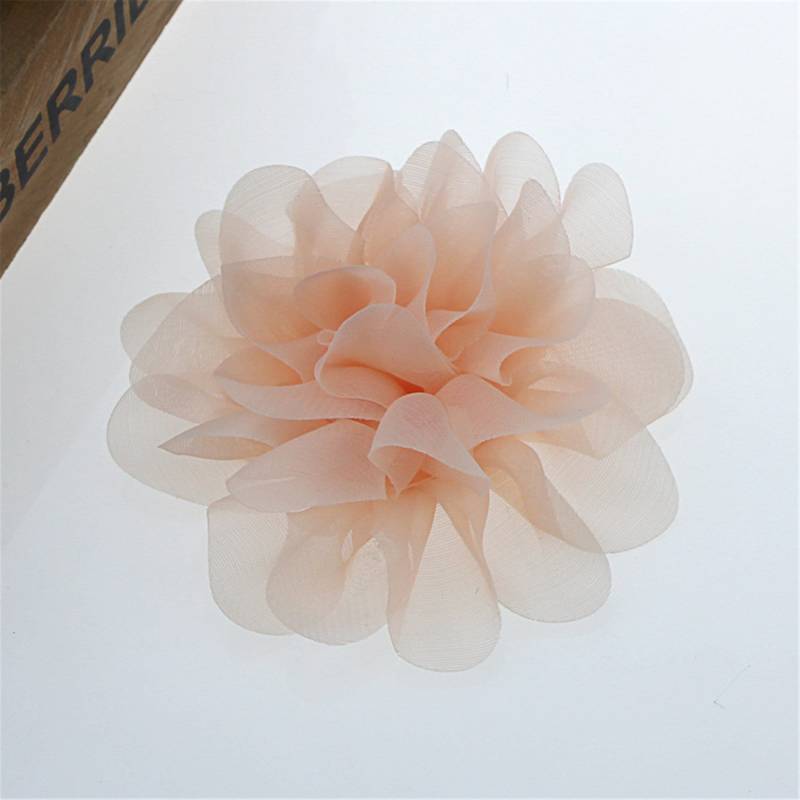 5 Stück 12cm 3D Blumen Chiffon Applikationen Aufnäher Handarbeit Spitze Motiv Mit Strass Nähen Auf Braut Hochzeit Abendkleid von FeatherCraft20