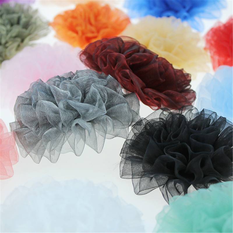 5Pcs 3D Blume Chiffon Applikation Patches Handarbeit Applikationen Spitze Motiv Mit Strass Nähen Auf Braut Hochzeit Abendkleid Kleid von FeatherCraft20