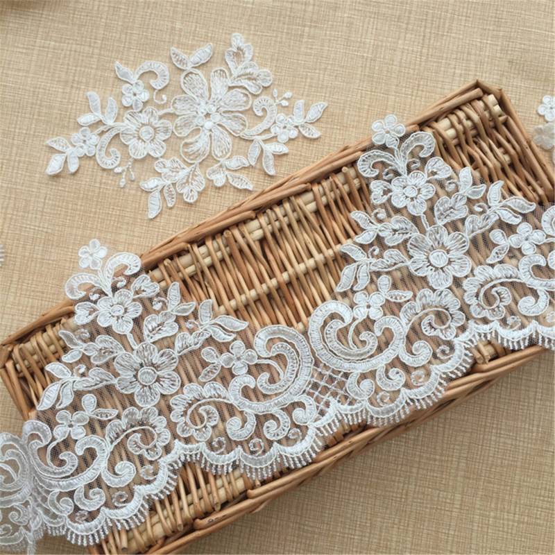 Eleganter Stickerei Schnurgebundenen Spitze Applikation Patch Materialien Mit Aufgesetztem Nähen Auf Hochzeits Volles Kleid Borte Schleier Stoff Eleganter Stickerei Schnurgebundenen Spitze Applikation Patch Materialien Mit Aufgesetztem Nähen Auf Hochzeits Volles Kleid Borte Schleier Stoff von FeatherCraft20