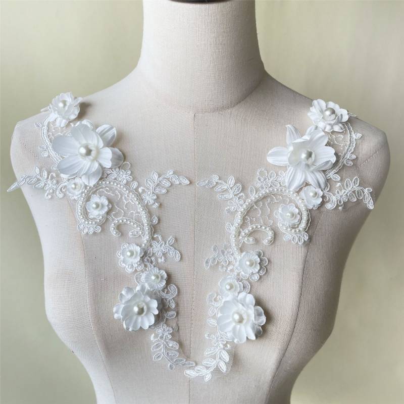 Elfenbein Stickerei Spitze Applikation 3D Blumen Aufnäher Applikationen Motiv Mit Perle Perlen Nähen Auf Hochzeit Braut Abendkleid Kleid 1 Paar Elfenbein Stickerei Spitze Applikation 3D Blumen Aufnäher Applikationen Motiv Mit Perle Perlen Nähen Auf Hochzeit Braut Abendkleid Kleid 1 Paar von FeatherCraft20