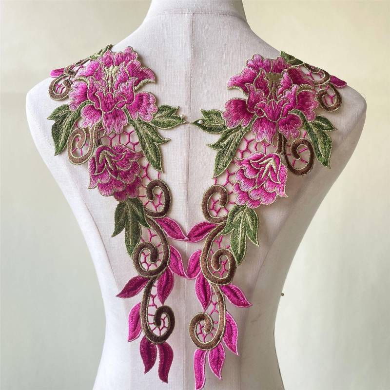 Guipure Pfingstrose Stickerei Spitze Applikation Motiv Blumen Aufnäher Applikationen Nähen Auf Hochzeit Braut Abendkleid Kleid Rock Diy Handwerk 1 von FeatherCraft20