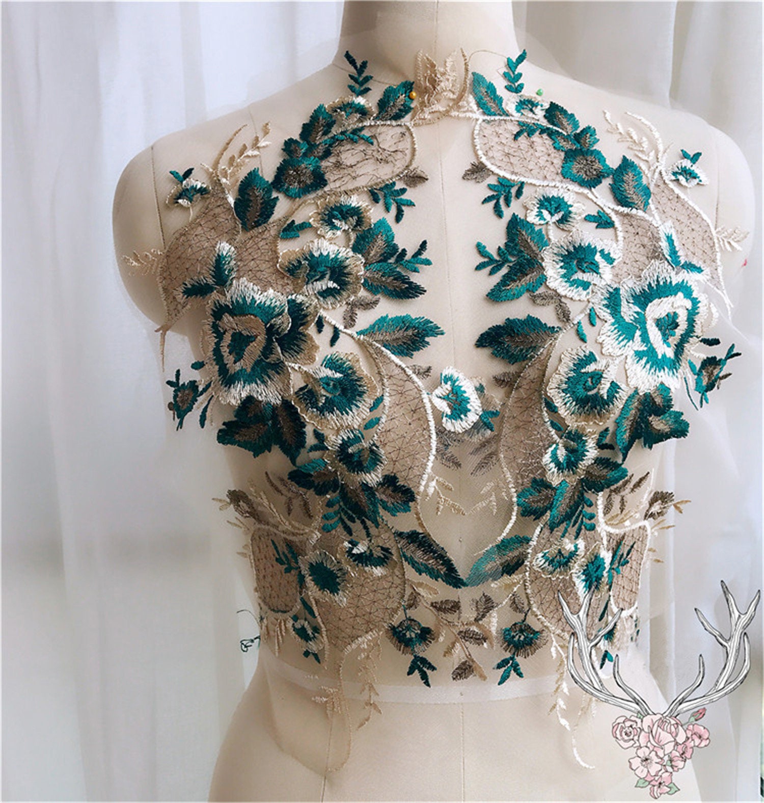 Jahrgang Stickerei Spitze Applikation Motiv Blumen Patches Applikationen Nähen Auf Hochzeit Braut Abendkleid Kleid Rock Kostüm Diy Handwerk 1 Stück Jahrgang Stickerei Spitze Applikation Motiv Blumen Patches Applikationen Nähen Auf Hochzeit Braut Abendkleid Kleid Rock Kostüm Diy Handwerk 1 Stück von FeatherCraft20