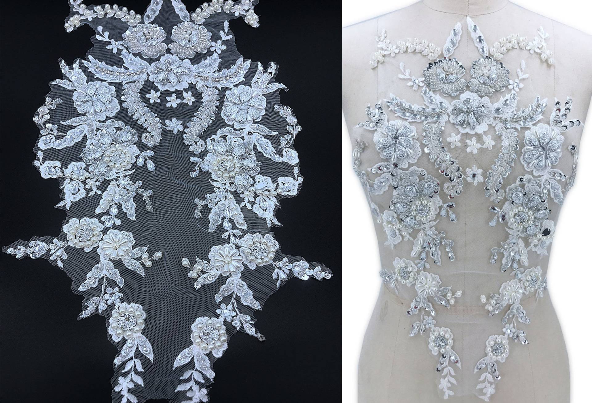 Schwere Perlen Mieder Strass Applikation Perle Motiv Diamante Spitze Patch Nähen Auf Braut Hochzeit Kleid 1 Pc Schwere Perlen Mieder Strass Applikation Perle Motiv Diamante Spitze Patch Nähen Auf Braut Hochzeit Kleid 1 Pc von FeatherCraft20