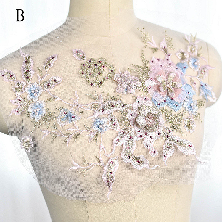 Strass Perlen Spitze Applikation Motiv 3D Blüte Pailletten Blume Aufnäher Stickerei Applikationen Nähen Auf Hochzeit Abendkleid Kleidchen 1 Stk Strass Perlen Spitze Applikation Motiv 3D Blüte Pailletten Blume Aufnäher Stickerei Applikationen Nähen Auf Hochzeit Abendkleid Kleidchen 1 Stk von FeatherCraft20