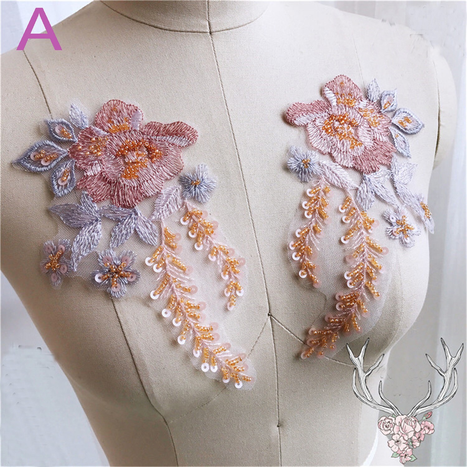 stickdatei Spitze Applikation Motiv Floral Aufnäher Applikationen Mit Pailletten Perlen Nähen Hochzeit Brautkleid Abendkleid Kleid Rock Kostüm stickdatei Spitze Applikation Motiv Floral Aufnäher Applikationen Mit Pailletten Perlen Nähen Hochzeit Brautkleid Abendkleid Kleid Rock Kostüm von FeatherCraft20
