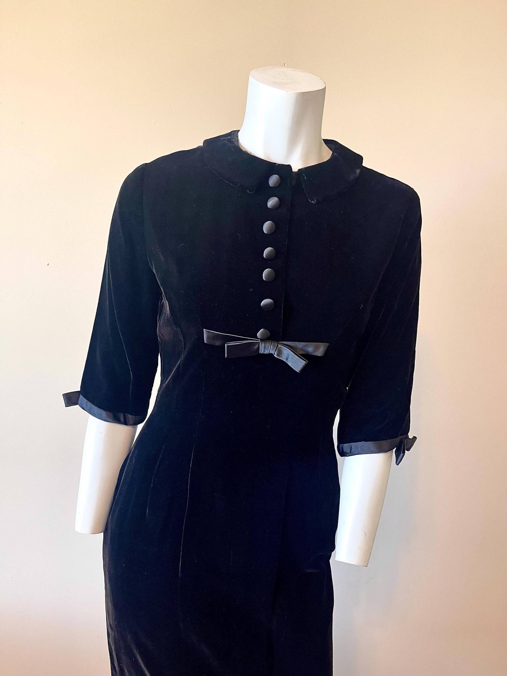 1940Er Jahre Wackelkleid Schwarzes Samtkleid 1940Er Jahre Wackelkleid Schwarzes Samtkleid von FeathercatEmporium