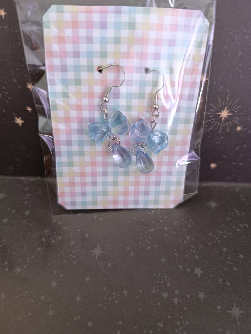 Schleifenohrringe Gothic Alternative Boho von FeatherlightCharms