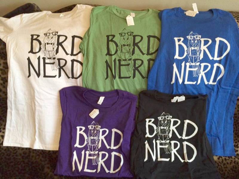 Bird Nerd - Damen Taillierte, Rundhals T-Shirts von FeathersnFurPortrait