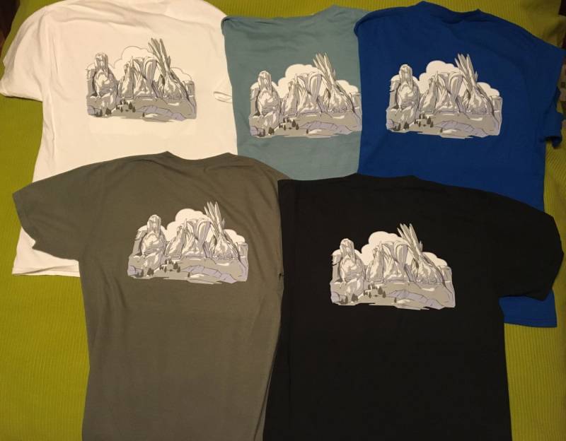 Mt. Beakmore - Unisex Rundhals-Shirts Mit Den Wahren Anführern Der Usa von FeathersnFurPortrait