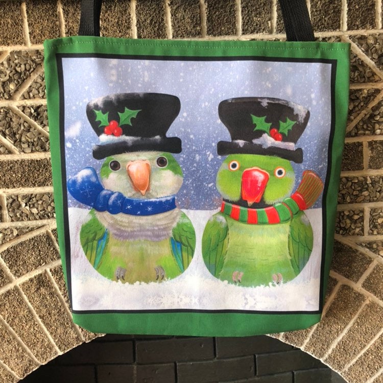 Quäker Snowbirds - Wiederverwendbare Einkaufstasche-Mit Original-Artworks von FeathersnFurPortrait