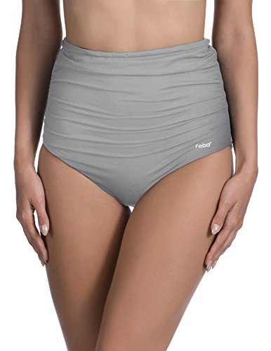 Feba Damen Hoch taillierte Bikinihose (Muster-572, 40) von Feba