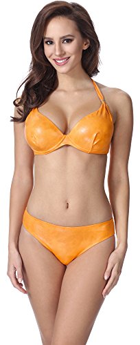 Feba Damen Push Up Bikini F12 2 (Muster-206, Cup 75F / Unterteil 38) von Feba