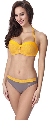 Feba Damen Push Up Bikini F16 (Muster-341, Cup 75D / Unterteil 38) von Feba