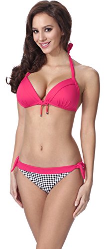 Feba Damen Push Up Bikini F18 (Muster-201, Cup 80B / Unterteil 40) von Feba