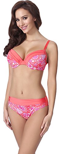 Feba Damen Push Up Bikini F21 (Muster-310, Cup 70E / Unterteil 36) von Feba