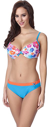 Feba Damen Push Up Bikini F25 (Muster-312, Cup 75C / Unterteil 38) von Feba