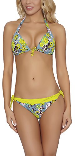 Feba Damen Push Up Bikini Set 191ND1 (Muster-03ZD, Cup 70 E/Unterteil 36) von Feba