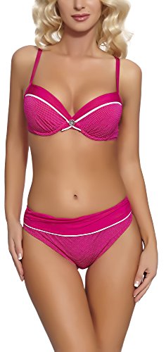 Feba Damen Push Up Bikini Set C1RL1 V2RS4 (Muster-03KS, Cup 70 C/Unterteil 36) von Feba