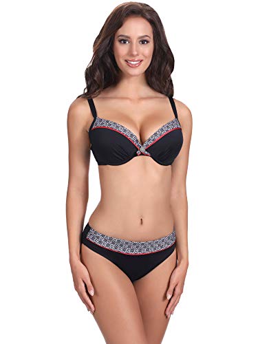 Feba Damen Push Up Bikini Set C1RL1 V2RS4 (Muster-428, Cup 70 C/Unterteil 36) von Feba