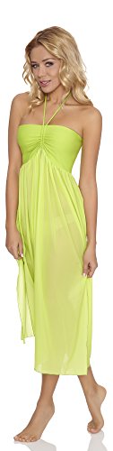 Feba Damen Strandkleid S-II (Neongrün, 38/40) von Feba