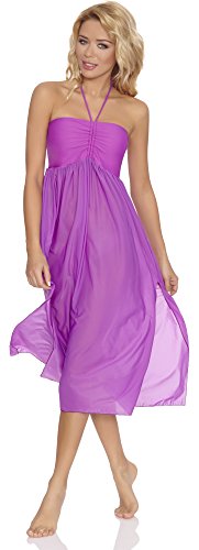 Feba Damen Strandkleid S-II (Violett, 46/48) von Feba