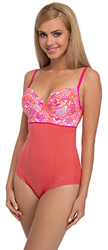 Feba Figurformender Damen Badeanzug F26 (Muster-310, Cup 70E / 36) von Feba