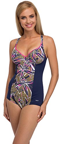 Feba Figurformender Damen Badeanzug F34 (Muster-308, Cup 90D / 44) von Feba