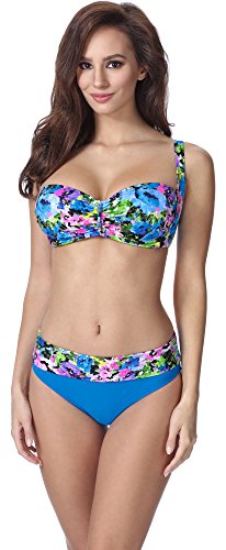 Feba Figurformender Damen Bikini F13 2 (Muster-319, Cup 70G / Unterteil 36) von Feba