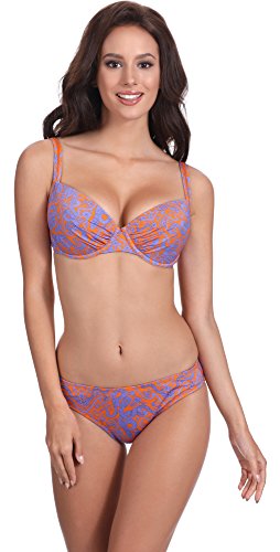 Feba Figurformender Damen Push Up Bikini D1N32L1V2RS4 (Muster-423, Cup 75 C/Unterteil 38) von Feba