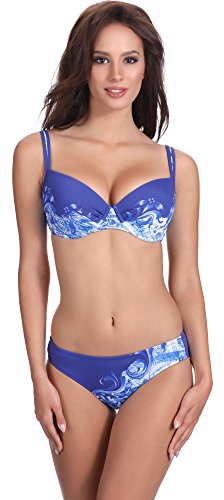 Feba Figurformender Damen Push Up Bikini D1N32L1V2RS4 (Muster-433, Cup 70 G/Unterteil 36) von Feba