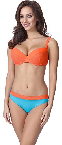 Feba Figurformender Damen Push Up Bikini F02 (Muster-338, Cup 75C / Unterteil 38) von Feba