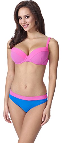 Feba Figurformender Damen Push Up Bikini F02 (Muster-339, Cup 70E / Unterteil 36) von Feba