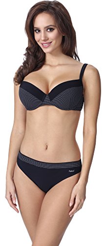 Feba Figurformender Damen Push Up Bikini F02 (Muster-345, Cup 75E / Unterteil 38) von Feba