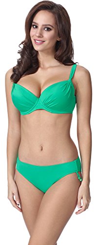 Feba Figurformender Damen Push Up Bikini F03 (Muster-213, Cup 70E / Unterteil 36) von Feba