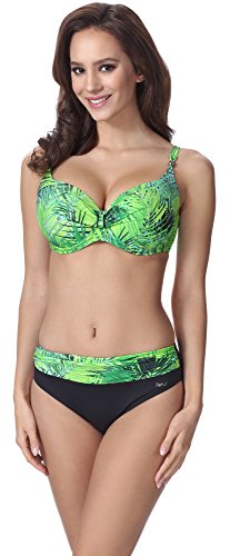 Feba Figurformender Damen Push Up Bikini F10 (Muster-316, Cup 75E / Unterteil 38) von Feba